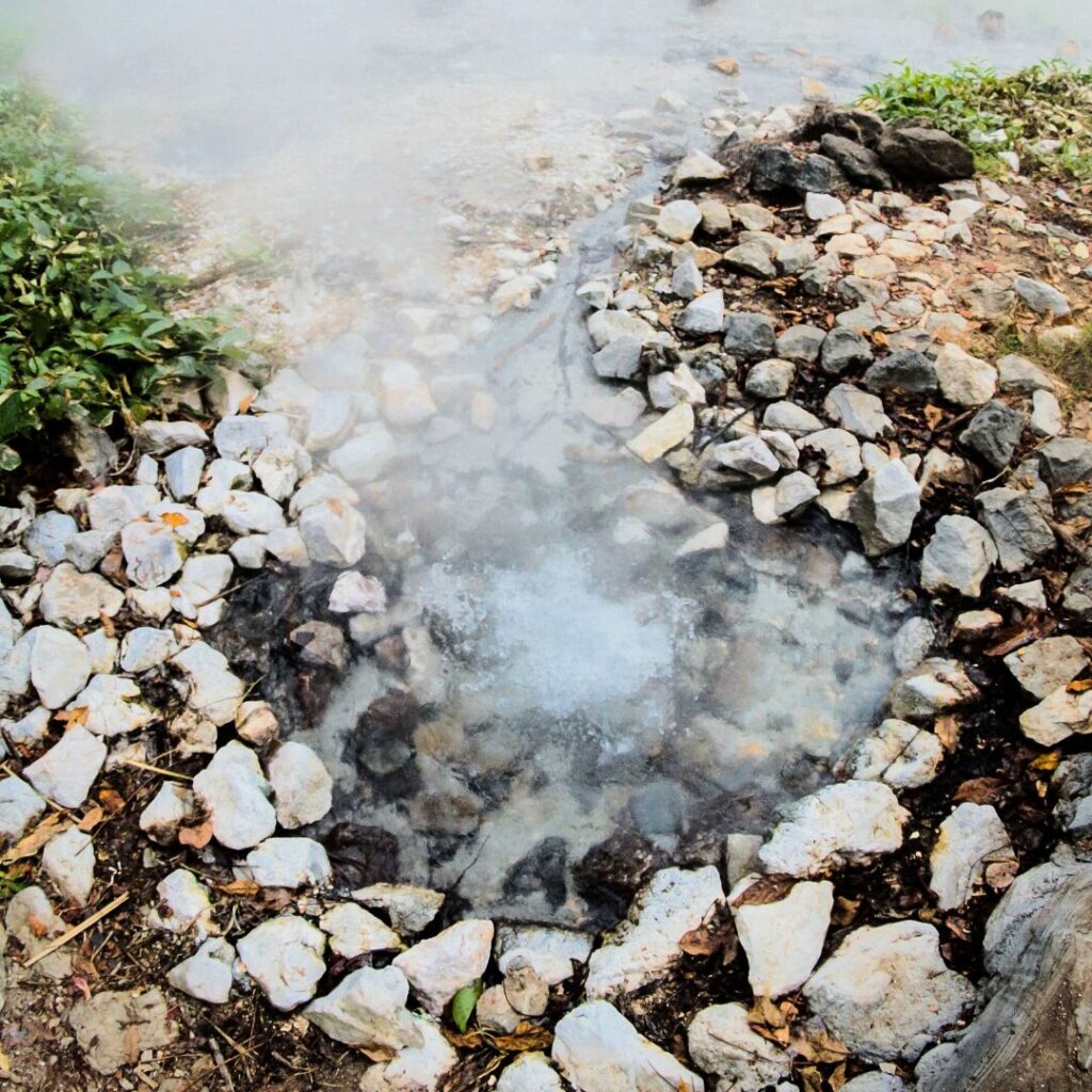 Soak in the natural hot springs and enjoy a therapeutic mud bath